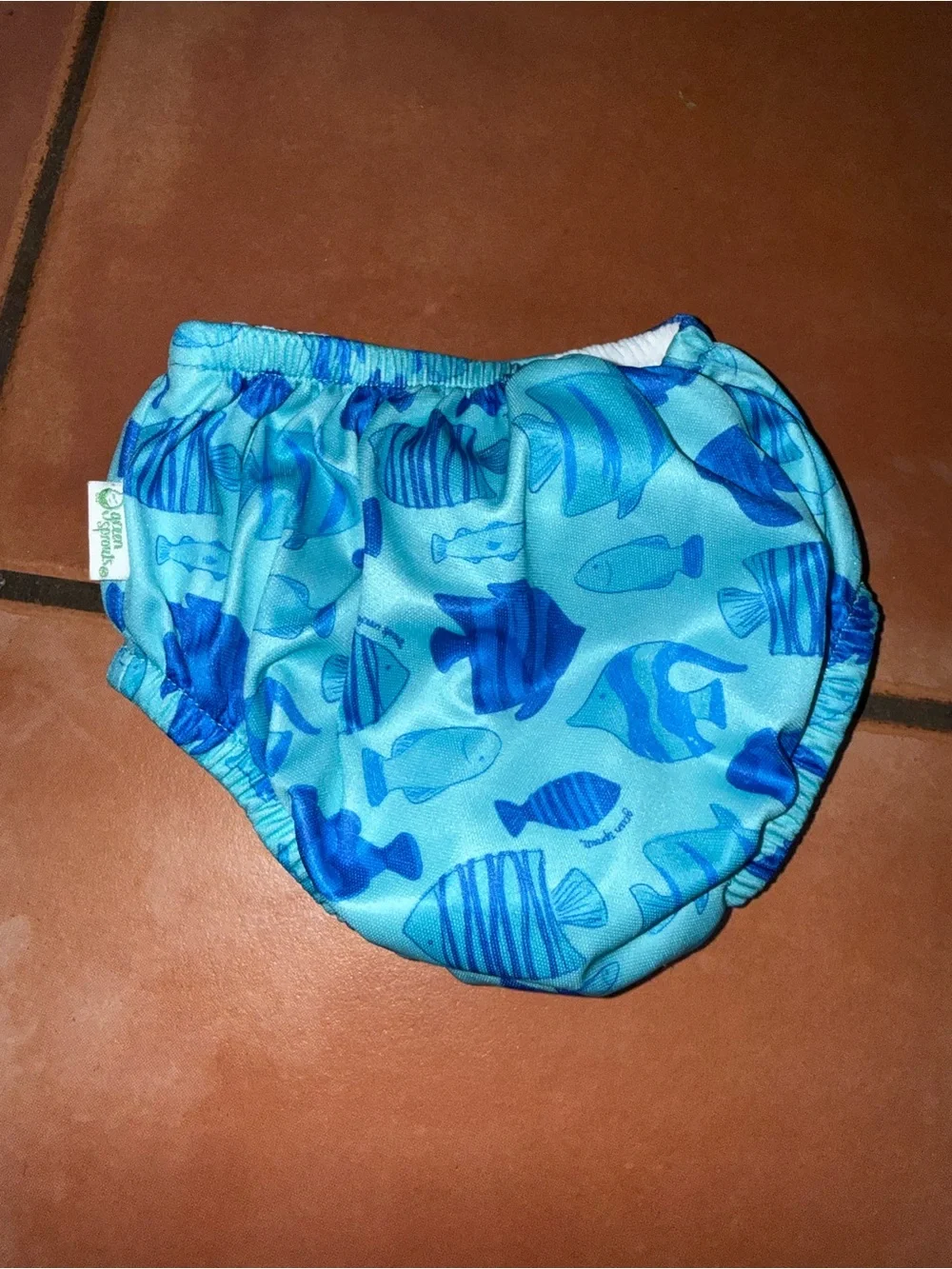 Blue Fish‎ Print Swim Diaper Cover for Kids
